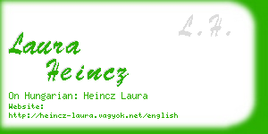 laura heincz business card